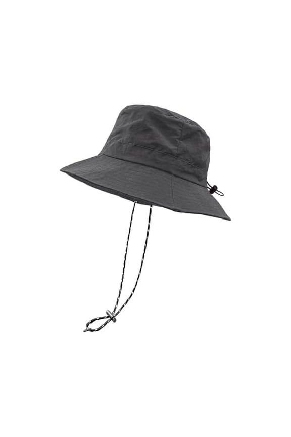 Waterproof Bucket Rain Hat with Chin Strap Quick Dry Packable Boonie Sun Hat Safari Hat UV Protection