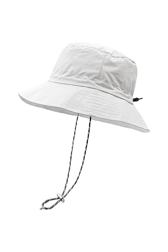Waterproof Bucket Rain Hat with Chin Strap Quick Dry Packable Boonie Sun Hat Safari Hat UV Protection