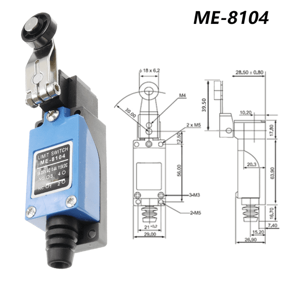Waterproof CNC Instantaneous Limit Switch Rotary Roller-Sealed Industrial Mechanical Limit Switch