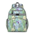 thumbnail image 1 of Waterproof Cactus Backpack - Ergonomic School Bag with Chest Strap, Breathable Padded Design for Teens & Students, Durable Travel Daypack, 1 of 2
