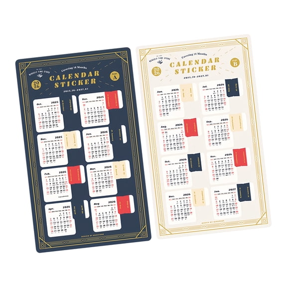 Waterproof Calendar Sticker Adhesive Monthly Tab Planner Stickers,Decorative Monthly Indexes Tab for School Study