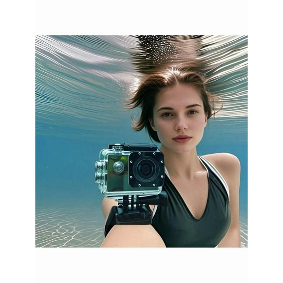 Waterproof Camera IPX8, No TF Card Included, Underwater Camera With Complete Accessories For Snorkeling, Diving And Swimming.