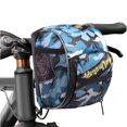 thumbnail image 1 of Waterproof Camouflage Handlebar Bicycle Bag, Oxford Durable Organizer Cycling Front Bag 600D, Mountain Bike Bag for Youngsters and Adults, Tricycles, Balance Bikes and Scooters Bag, 1 of 7