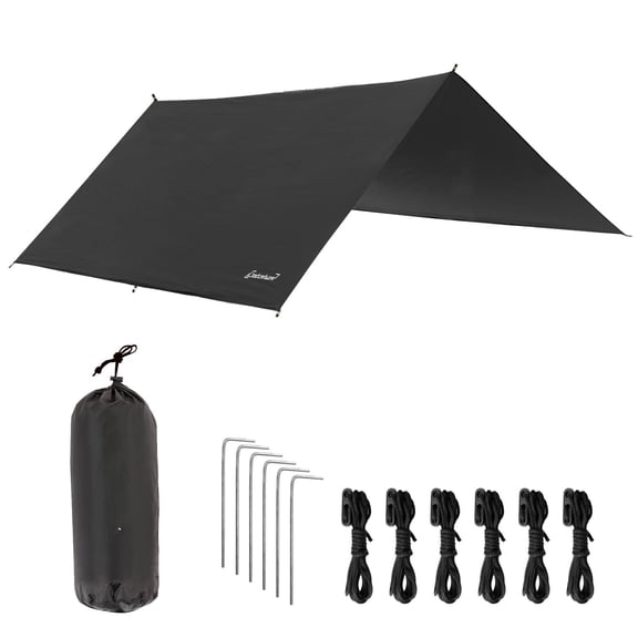 Waterproof Camping Tarp For Tent - Ultralight Hammock Rain Fly Backpacking Heavy Duty Hiking Awning Lightweight Shelter Gear Haves