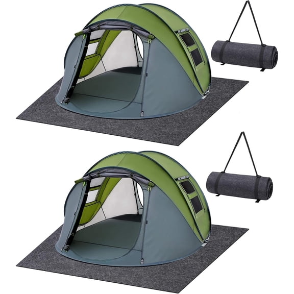 Waterproof Camping Tent Carpet Mat, Soft Trimmable Outdoor Tent Floor Rug, Multipurpose Inside & Outside Waterproof Liner, Warm Dry Protective Camping Floor Accessory