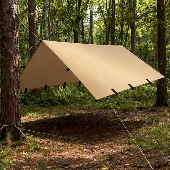 Waterproof Camping Tent Tarp Shelter Hammock Cover Lightweight Rain Fly 10x13 ft