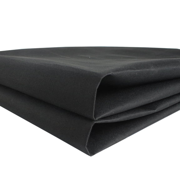 Waterproof Canvas Fabric Outdoor Cover Polyester Surface & PVC Coated Backing Black