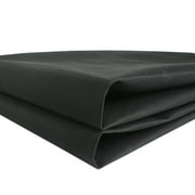 Waterproof Canvas Fabric Outdoor Cover Polyester Surface & PVC Coated Backing Black