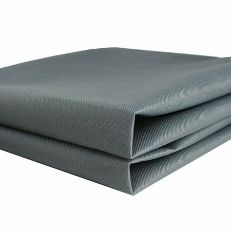 Waterproof Canvas Fabric Outdoor Cover Polyester Surface & PVC Coated Backing Gray