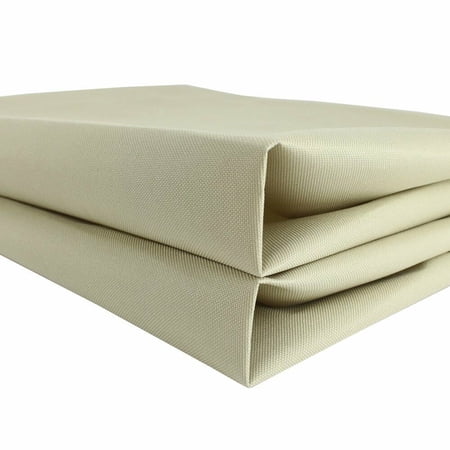 Waterproof Canvas Fabric Outdoor Cover Polyester Surface & PVC Coated Backing Ivory