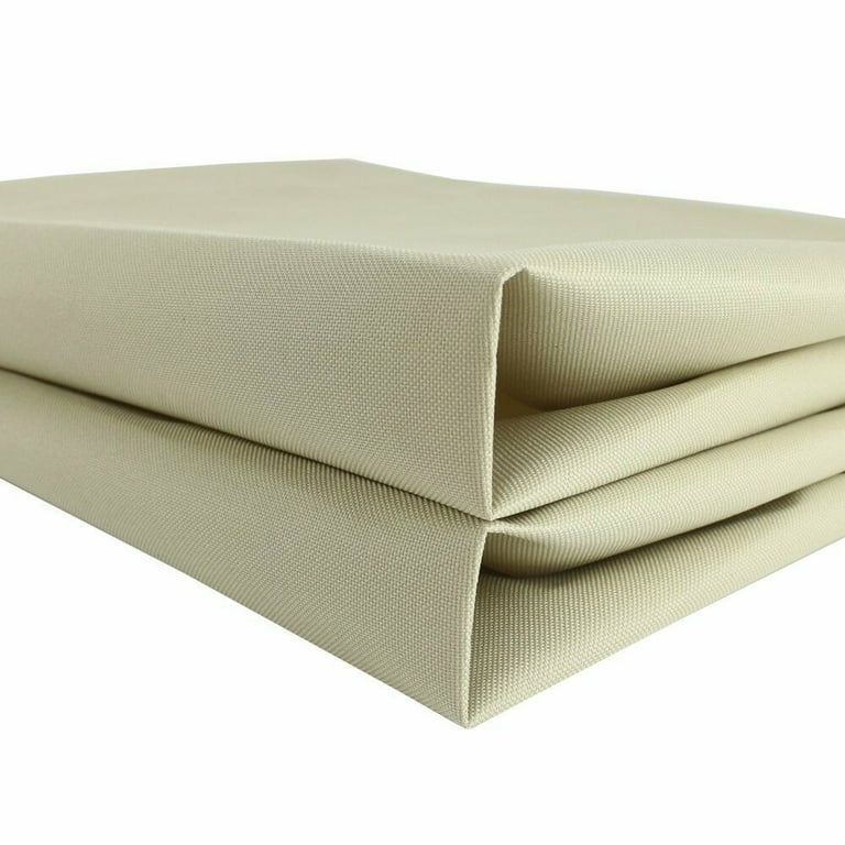 Waterproof Canvas Fabric Outdoor Cover Polyester Surface PVC Coated Backing Ivory Walmart