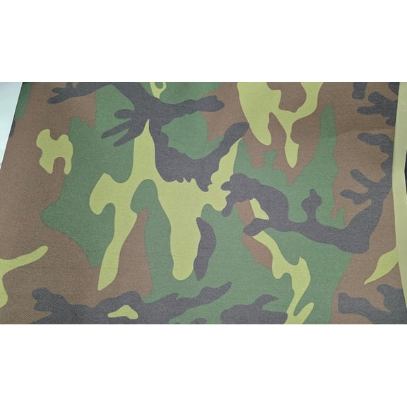 Waterproof Canvas Fabric, camo/Camouflage, 600 Denier Water Canvas Cordura Fabric for Outdoor/Indoor, 58" Wide.