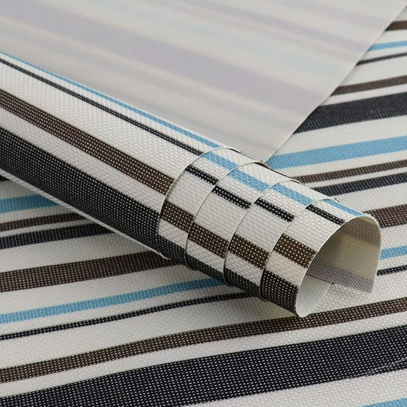 Waterproof Canvas Outdoor Fabric Stripe Blue - 60"W Outdoor Canvas Waterproof Fabric 600 Denier Cordura Material Use for Sunbrella Tent Awning Marine