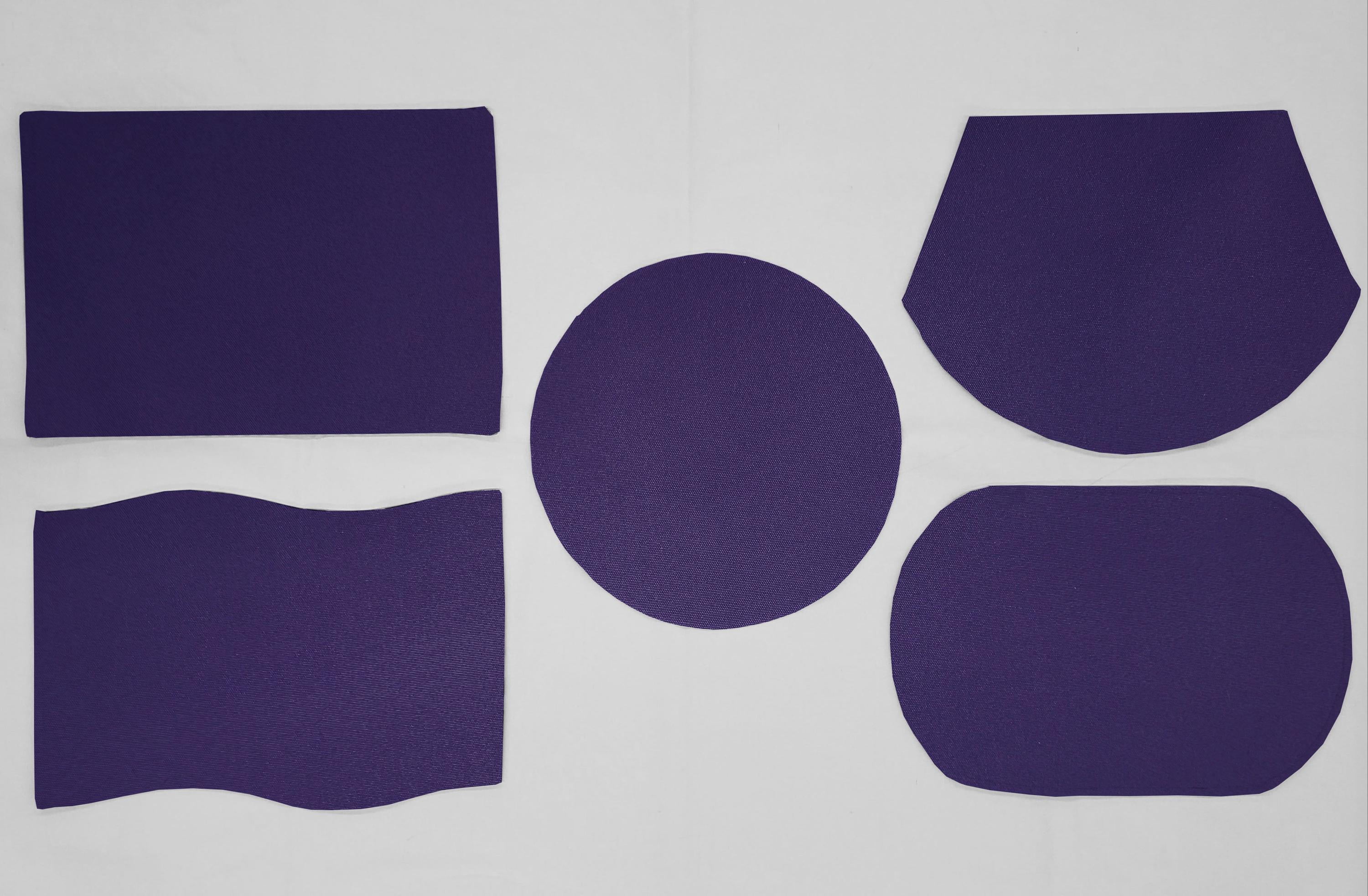 Waterproof Canvas Placemats by Penny's Needful Things (Oval - Set of 4) (Purple)