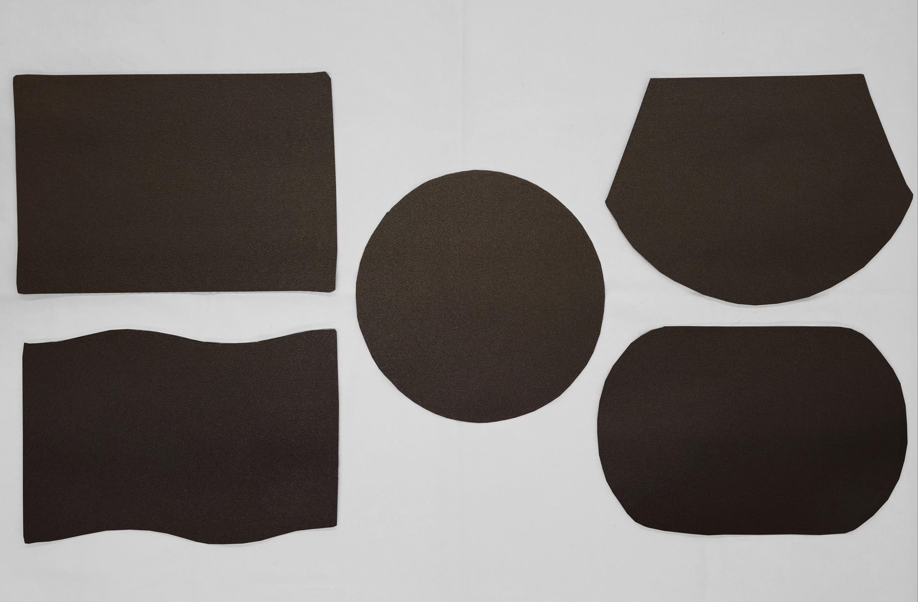 Waterproof Canvas Placemats by Penny's Needful Things (Wave - Set of 2) (Dark Brown)