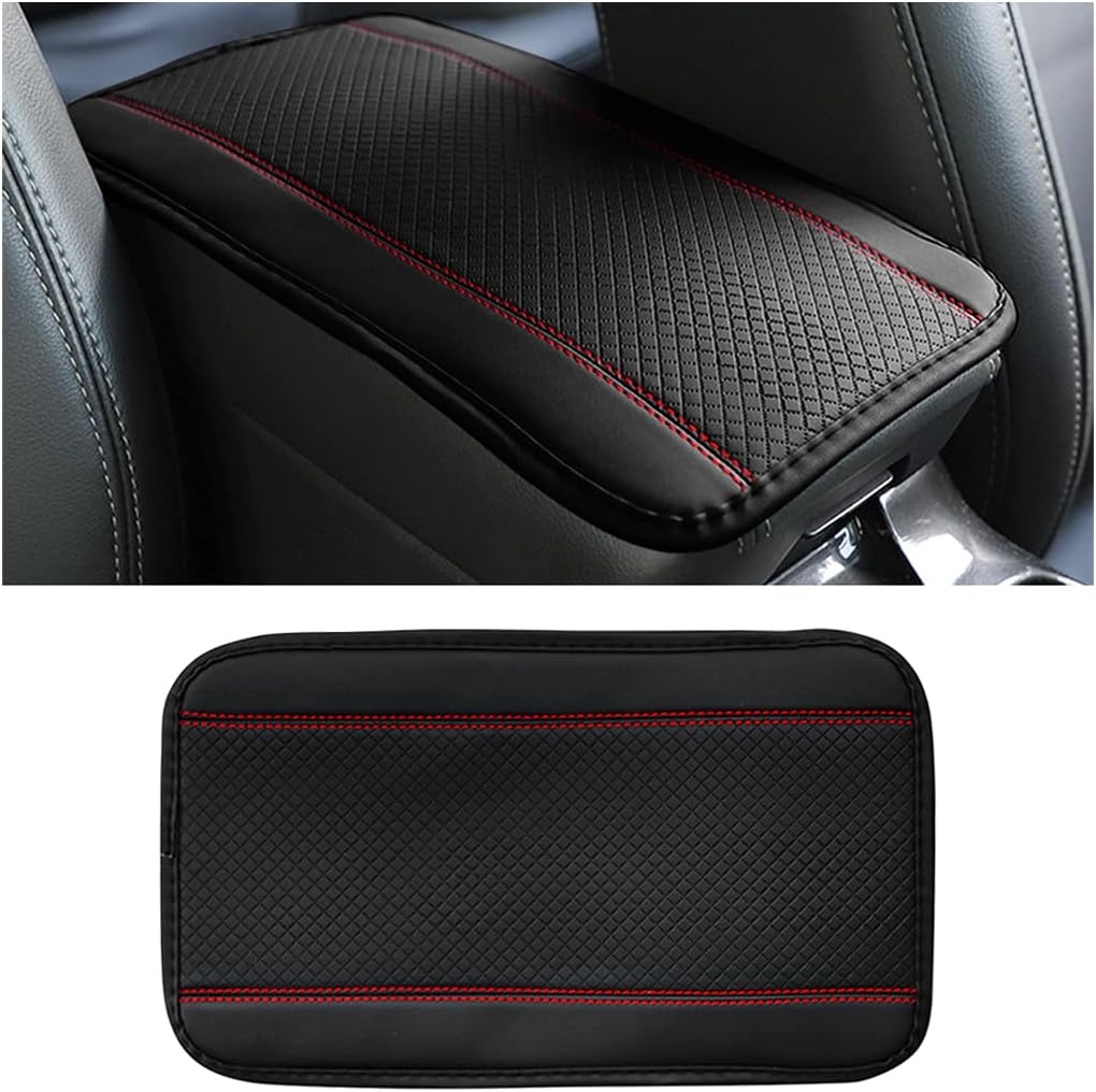 Waterproof Car Armrest Seat Box Cover Comfortable Leather Automotive ...