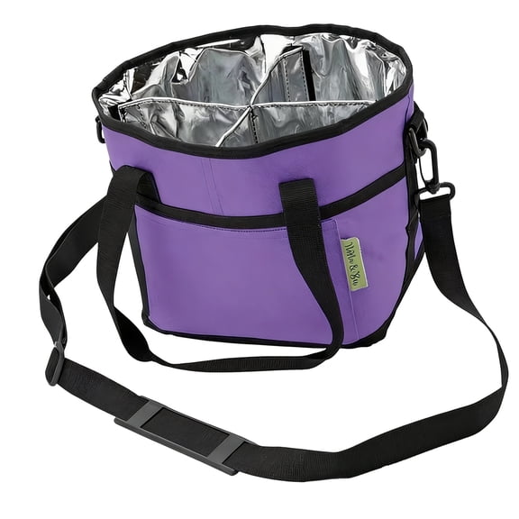 Waterproof Car Cup Storage Holder With Front Pocket For Essential Like Phone And Key 4 Compartment Drink Carriers Bag