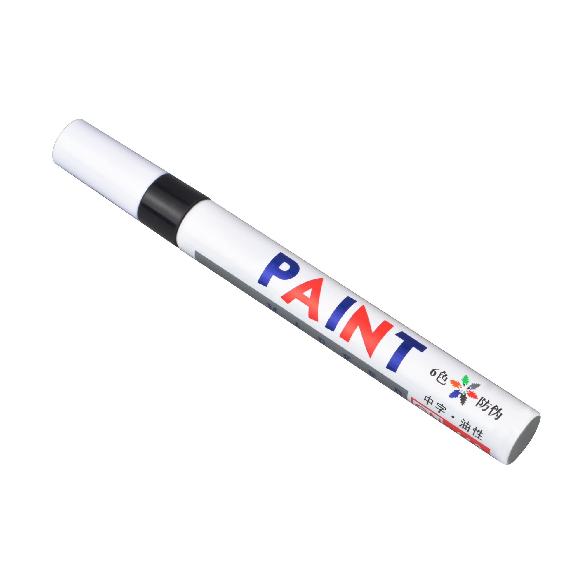 Permanent Paint Pens 6 Pack Black Paint Markers Oil based Paint pen Never  Fade Quick Dry for metal, Rock Painting, rubber, ceramics, wood,plastic