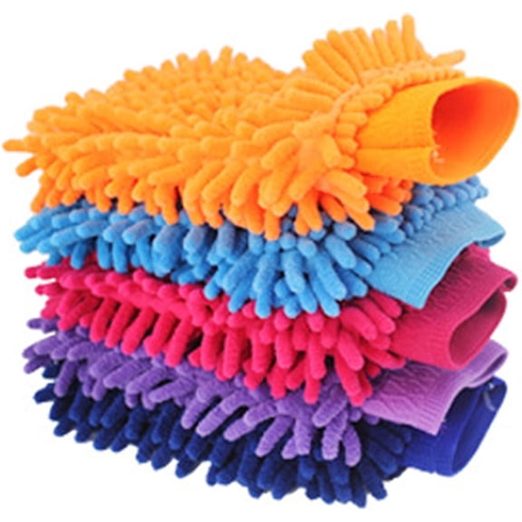 Waterproof Car Wash Microfiber Chenille Gloves Thick Car Cleaning Mitt Wax Detailing Brush Auto Care Dusting Gloves Glove Special for Professional Cars Accessories Car Tools