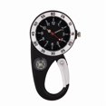 thumbnail image 1 of Waterproof Carabiner Quartz Pocket Watch With Compass, Portable Clock For Hiking And Camping Trips, 1 of 7