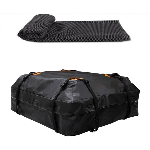 Waterproof Cargo Bag Car Roof Cargo Carrier Universal Luggage Bag Storage Cube Bag For Travel Camping With Anti-slip Mat
