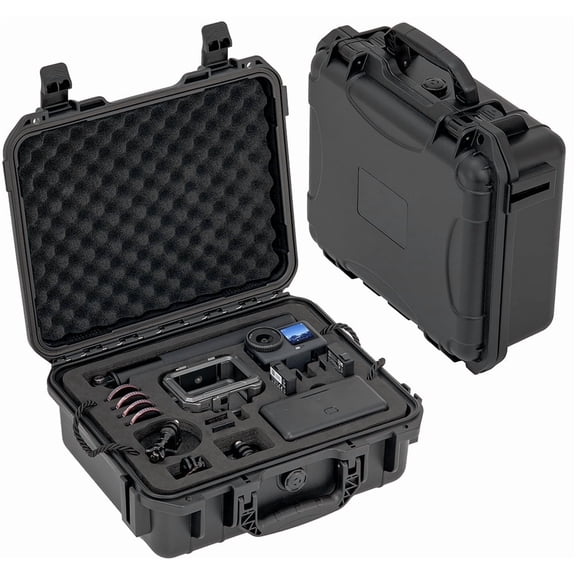 Waterproof Carrying Case for DJI Osmo Action 6 Accessories Storage Box Dual Layer Hard Case Hard Travel Carrying Case