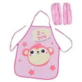 thumbnail image 1 of Waterproof Cartoon Children's Apron with Long Sleeves Adjustable for Art and Mealtime, 1 of 7