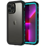 حافظة مقاومة للماء لأجهزة Apple iPhone 13 Pro ، سلسلة BEASTEK Clear Back TRE ، حافظة معتمدة من IP68 مقاومة للصدمات تحت الماء ، مع غطاء واقي مدمج للشاشة مع هيكل حماية متين كامل ، 6.1 بوصة