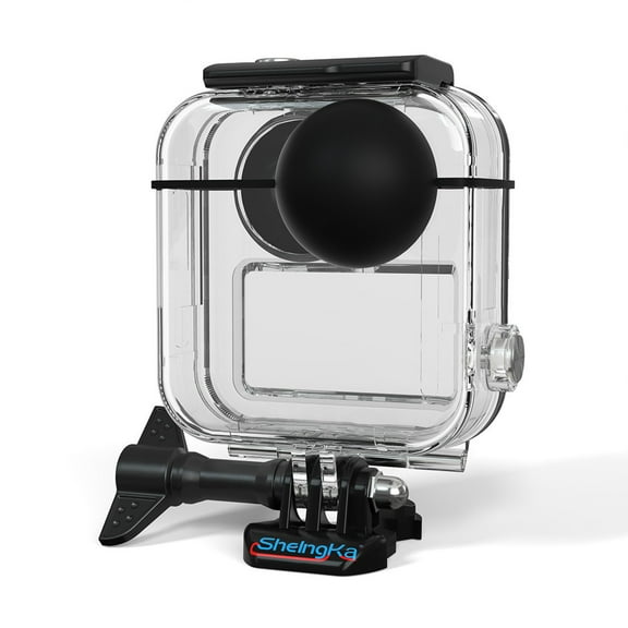 Waterproof Case for GoPro Max Bigcan Underwater Protective Housing with 20m Depth Rating, PC+316 Stainless Steel Shell, Anti-Fog Inserts for Diving Snorkeling Shooting