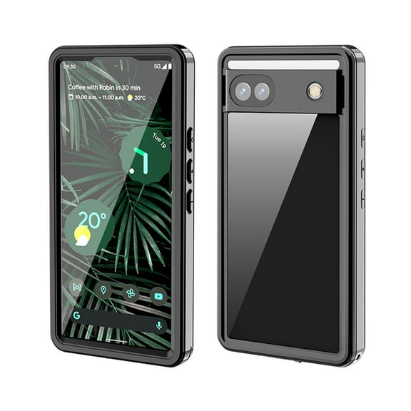 Waterproof Case for Google Pixel 6A, Built-in Screen Protector Full Body Protection Rugged Case Underwater Dustproof Drop Protection Cover for Google Pixel 6a
