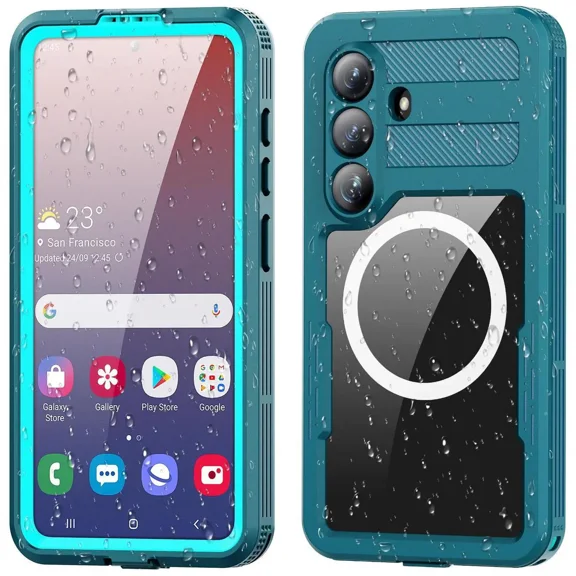 Waterproof Case for Samsung Galaxy S26 with Screen Protector,Compatible with Mag-Safe, Protective Phone Cover for Samsung S26 Waterproof Case Clear Back