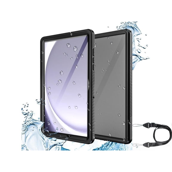 Waterproof Case For Samsung Galaxy Tab A9 Plus 10.9 inch 2023 Model SM-X210/X216/X218 with Built-in Screen Protector, Full Body Shockproof Protection Case with Strap
