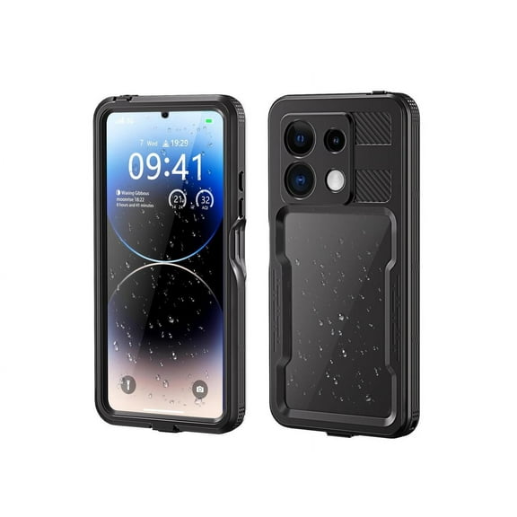 Waterproof Case for Xiaomi Redmi Note 13 Pro 5G, IP68 Waterproof 360 Degree Protection Protective Cover Shockproof Cover with Built-in Screen Protector