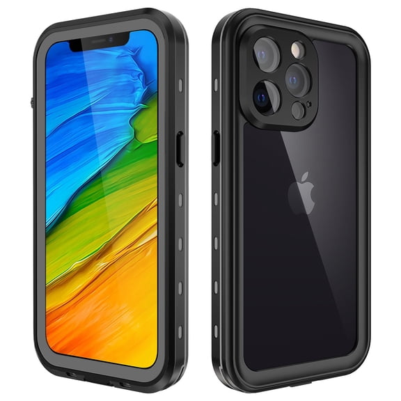 Waterproof Case for FOXDOCK iPhone 13 Pro IP68 Full Body Shockproof Underwater Cover Clear