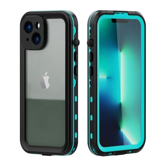 Waterproof Case for FOXDOCK iPhone 14 Plus IP68 Full Body Shockproof Underwater Cover Clear
