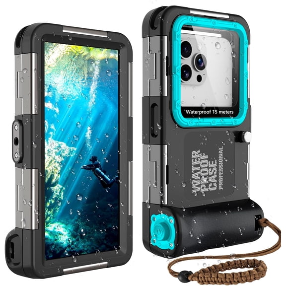 Waterproof Case for iPhone, 10m/30FT Depth Rated for Snorkeling, for iPhone 17 Pro Max 16 15 14 13 12 11 X XR (Blue, for iPhone)