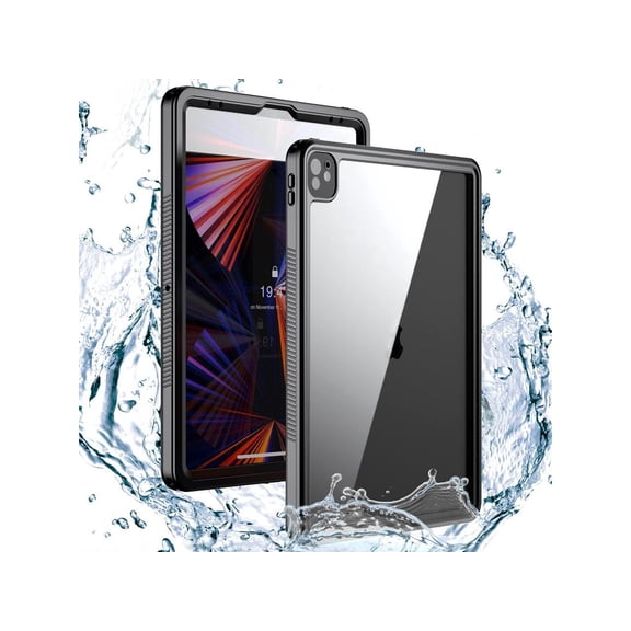Waterproof Case for iPad Pro 12.9 inch 2020 4th Generation, Shockproof Drop Proof Protective Cover High Touch Sensitivity with Shouder Strap,Built-in Screen Protector