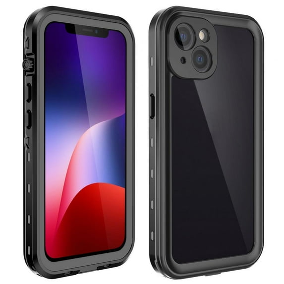 Waterproof Case for iPhone 12/12mini/12Pro/12 Pro max,Waterproof Shockproof Dustproof IP68 Full-Body Hard Case Built-in Screen Protector Underwater Outdoor,6.9 in (Black)