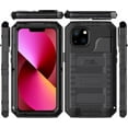 thumbnail image 1 of Waterproof Case for iPhone 13 Pro 6.1 Inch, Heavy Duty Durable Metal Full Body Built-in Screen Protection Case Shockproof Dustproof Rugged Military Grade Defender for iPhone 13 Pro 2021 - Black, 1 of 18