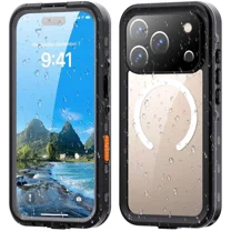 Waterproof Case for iPhone 17 Pro [Built-in Screen Protector & Camera Protector][Compatible with MagSafe][Full Body Shockproof][IP68 Waterproof][Dustproof] Phone Case 6.3"