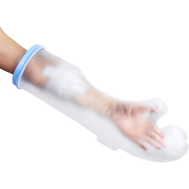 Waterproof Cast Cover for Shower, Adult Half Arm Cast Protector for Wounded Hand, Wrist, or