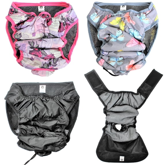 Waterproof Cat Dog Diaper Female Washable Reusable Absorbent Pad Sz XXL (waist 22" - 26")
