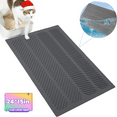 thumbnail image 1 of Waterproof Cat Litter Mat, Litter Trapping Mat, Easy Clean Cat Litter Catcher Mat, Silicone Cat Supplies & Accessories, 24*15Inch, 1 of 7