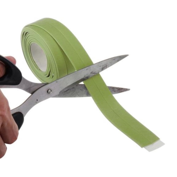 Waterproof Caulk Strip Self Adhesive PVC Sealing Tape Kitchen Sink Bathroom Bathtub Toilet Corner Edge Protector Guard Sealant Strip 3.2 Meters Green