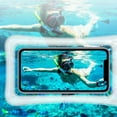 thumbnail image 1 of Waterproof Cell Phone Pouch IPX8 Floating Case | Touchscreen Dry Bag for Swimming, Diving, Hot Spring | Fits Up to 7.5" Phones | TPU & Leather, Adjustable Lanyard, Multiple Colors, 1 of 8