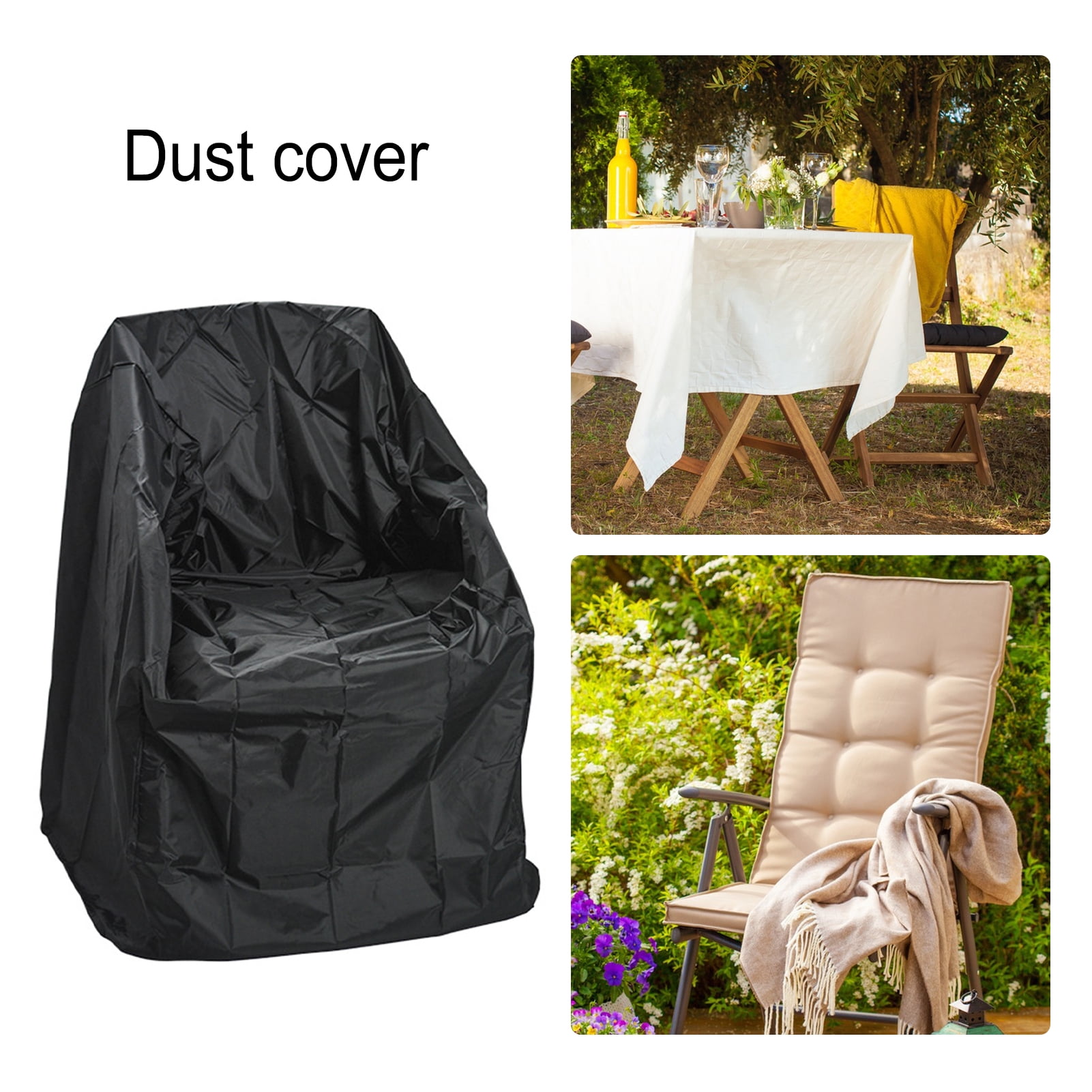 Waterproof Chair Cover Swivel Lounge Chair Dust Cover, Heavy Duty Patio