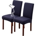 thumbnail image 1 of Waterproof Chair Covers for Dining Room Set of 2, Stretch Jacquard Dining Chair Slipcovers Removable Washable Chair Protectors Cover for Kitchen, 1 of 13