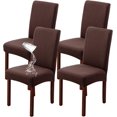 thumbnail image 1 of Waterproof Chair Covers for Dining Room Set of 4, Stretch Jacquard Dining Chair Slipcovers Removable Washable Chair Protectors Cover for Kitchen, 1 of 5
