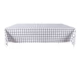 thumbnail image 1 of Waterproof Checkered Tablecloth Wipeable Plastic Table Cover for Outdoor Picnic and Catering 54x71 Inch White, 1 of 6
