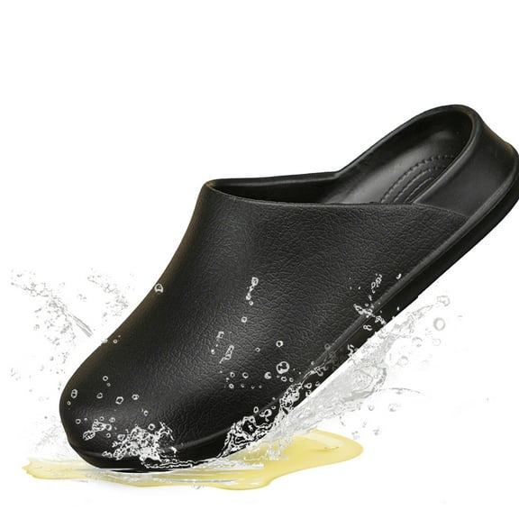 Waterproof Chef Shoes Women Men Non Slip Kitchen Work Shoes Slip-On, Anti-Slip Restaurant Shoes for Women, Comfortable Food Service Shoes with Oil Resistant Sole